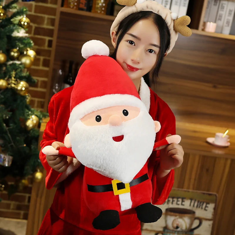 23CM Lovely Santa Claus & Elk Snowman Plush Toys Stuffed Animal Doll Christmas Gifts For Children Kids Home Decoration