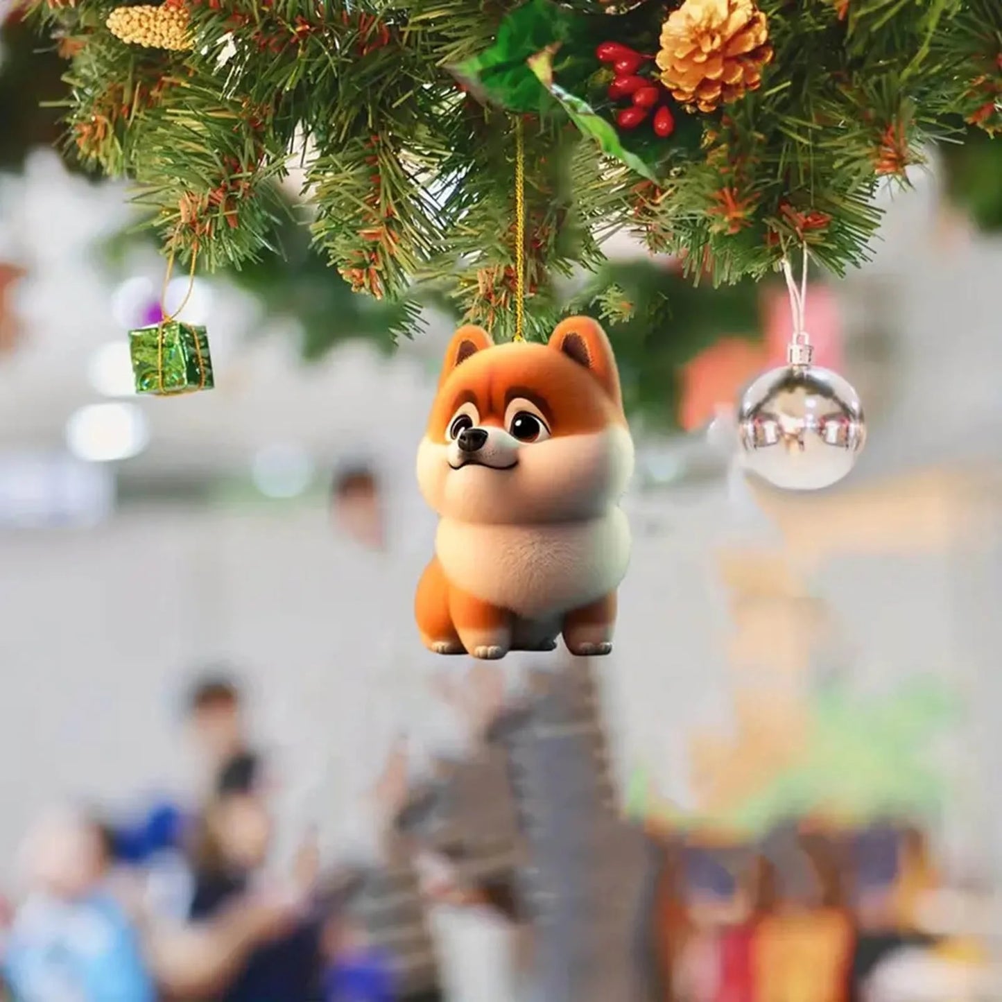 Xmas Dog Pendant Christmas Party Decoration Hanging Ornament Christmas Tree Hanging Ornaments Christmas Decoration 2023 New