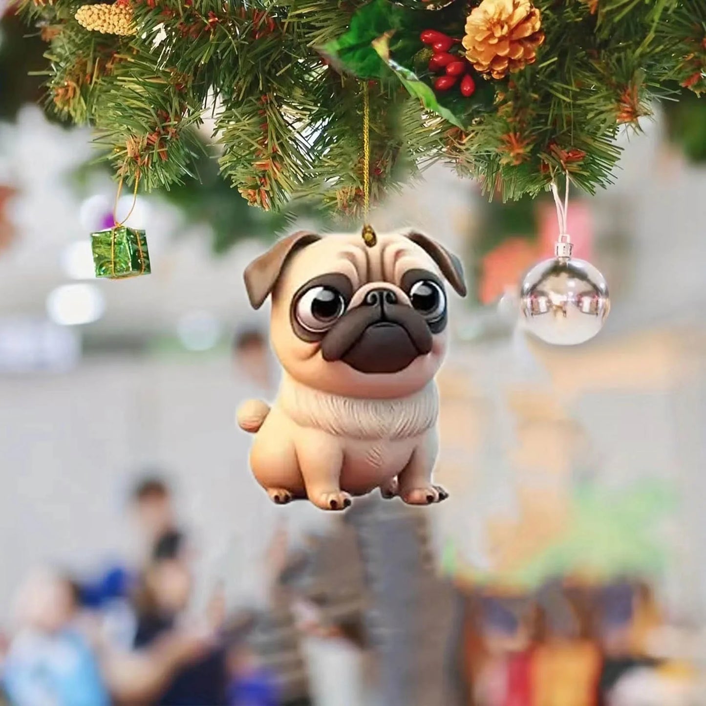 Xmas Dog Pendant Christmas Party Decoration Hanging Ornament Christmas Tree Hanging Ornaments Christmas Decoration 2023 New