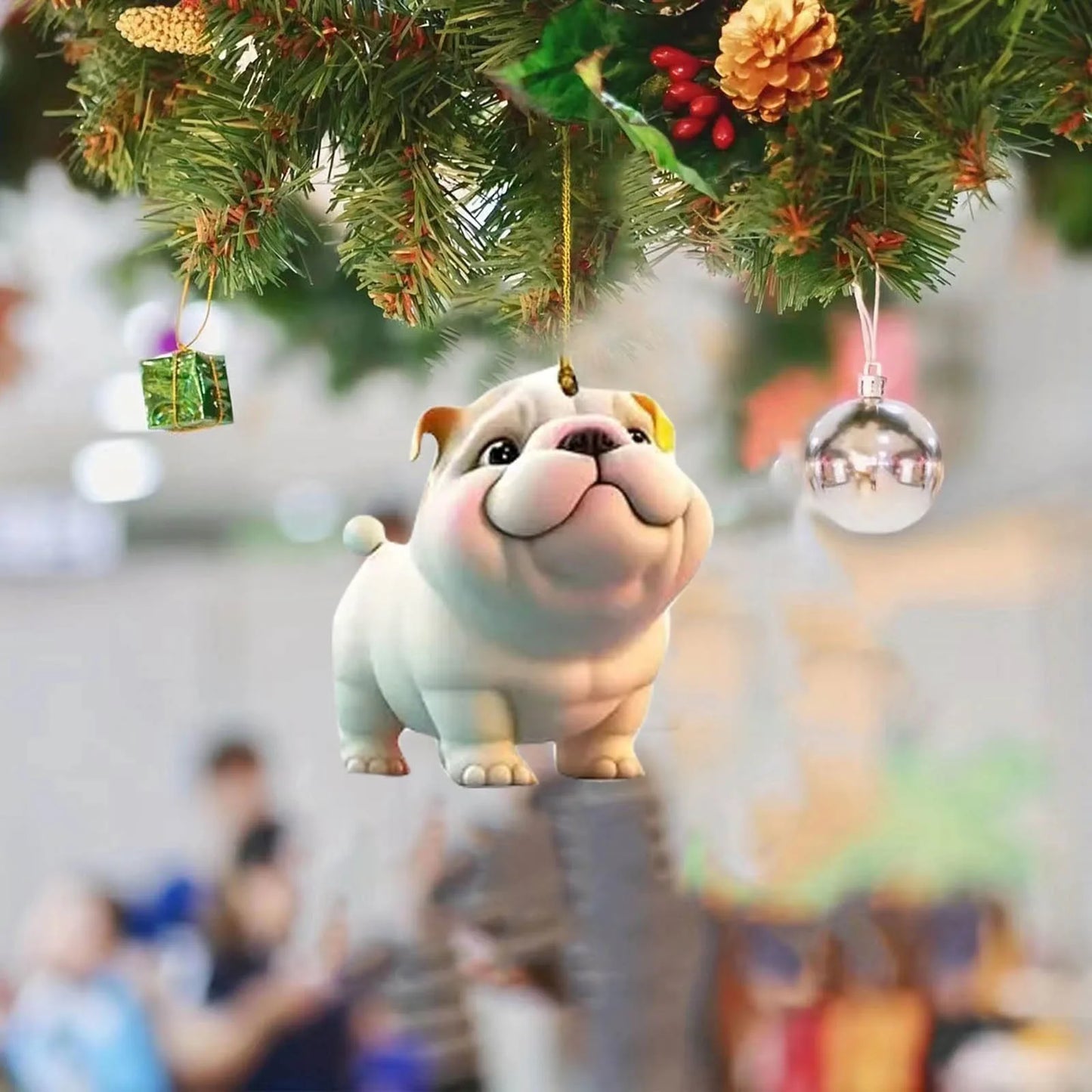 Xmas Dog Pendant Christmas Party Decoration Hanging Ornament Christmas Tree Hanging Ornaments Christmas Decoration 2023 New