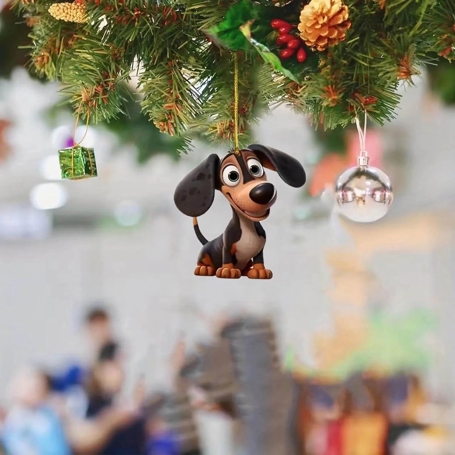 Xmas Dog Pendant Christmas Party Decoration Hanging Ornament Christmas Tree Hanging Ornaments Christmas Decoration 2023 New